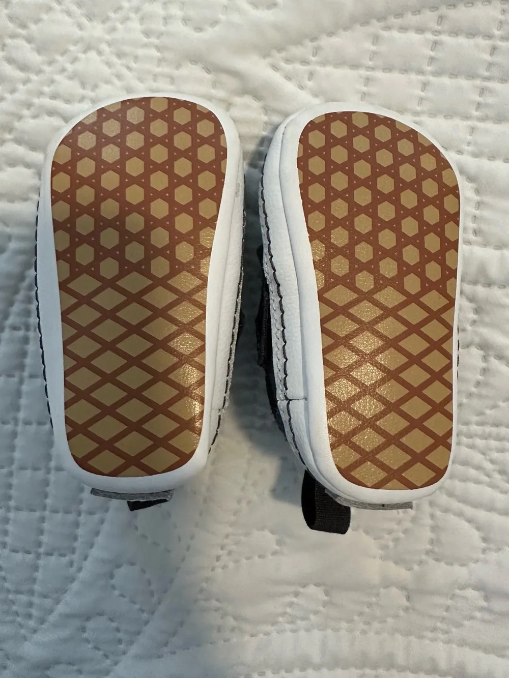 Vans Baby Slip-On Shoes in Blue and Black Checkerboard